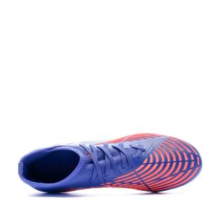 Chaussures de foot Bleu/Rouge Adidas Predator Edge.2 FG vue 3