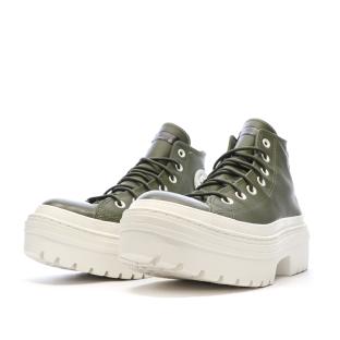 Baskets Kaki Femme Converse Chuck Taylor All Star Lugged Heel vue 6