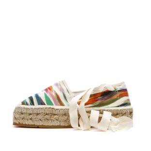 Espadrilles Blanches/Vertes Femme Pare Gabia La FÉe vue 0