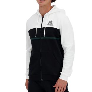 Sweat Noir/Blanc Homme Le Coq Sportif Contemporain Hoody N°1 pas cher