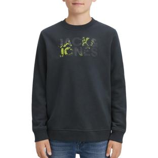 Sweat Gris Foncé Garçon Jack & Jones Splash vue 0
