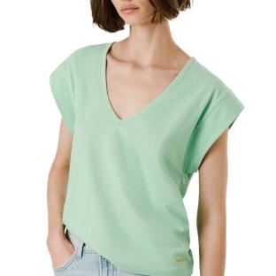 T-shirt Vert Femme Pepe Jeans Anabelle pas cher