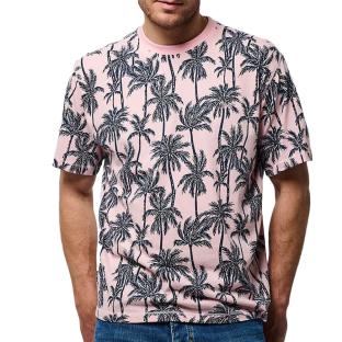 T-shirt Rose/Marine Homme Kaporal TOGO25EM11 pas cher