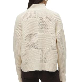 Pull Écru Femme Vero Moda Moon vue 2