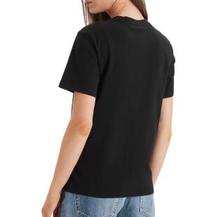 T-Shirt Noir Femme Calvin Klein Jeans Monog vue 0