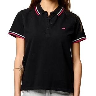 Polo Noir Femme Kaporal Vule pas cher