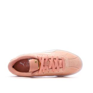 Baskets Rose Corail Fille Puma Club vue 0
