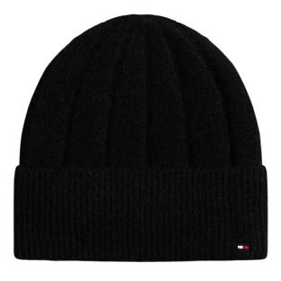 Bonnet Noir Femme Tommy Hilfiger Flag Fluffy vue 0
