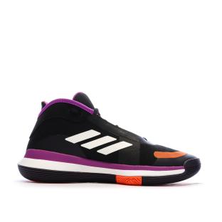 Chaussures de basketball Noires/Violettes Homme Adidas Bounce vue 0