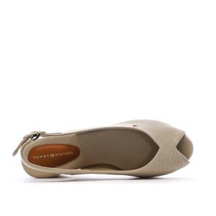 Sandales Beiges Femme Tommy Hilfiger Flag vue 4