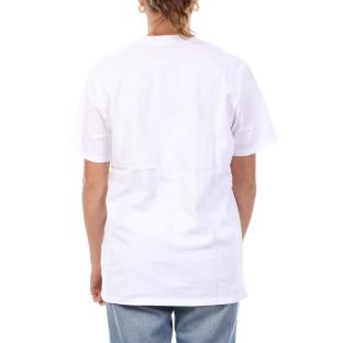 T-shirt Blanc Femme Vans Stamp Logo Ss Tee vue 2