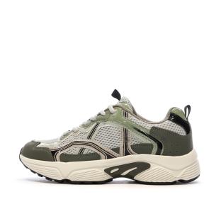 Baskets Beige/Vert Femme Only Soko pas cher