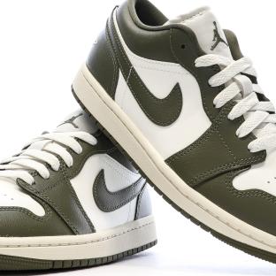 Baskets Kaki Mixte Nike Air Jordan 1 Low vue 7