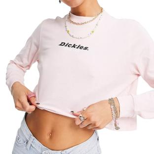 T-shirt Crop Rose Femme Dickies Central 1922 pas cher