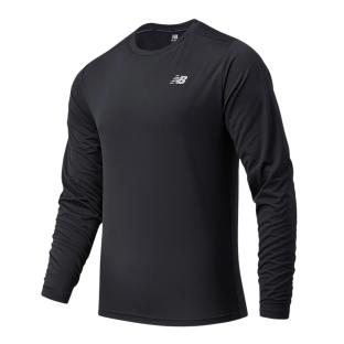 T-Shirt Manches Longues Noir Homme New Balance Core Run pas cher