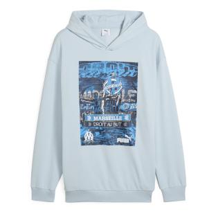OM Sweat à Capuche Bleu Homme Puma Ftblnrgy+ vue 0