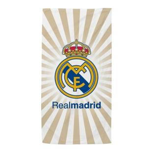 Real Madrid Serviette de Plage Beige/Blanc 140 x 70 cm vue 0