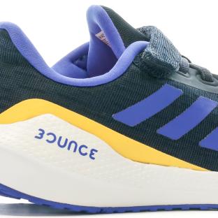 Chaussures de Running Noires Enfant Adidas q21 vue 7
