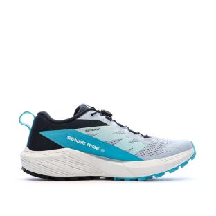 Chaussures de Trail Bleues Femme Salomon Sense Ride 5 vue 2