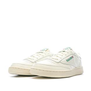 Baskets Blanche/Verte Homme Reebok Club C85 Vintage vue 6