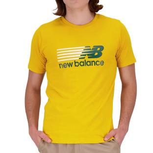 T-shirt Jaune Homme New Balance Core pas cher