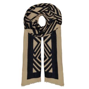 Echarpe Beige/Noir Femme Only Cathinka pas cher