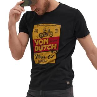 T-shirt Noir Homme Von Dutch BOX pas cher