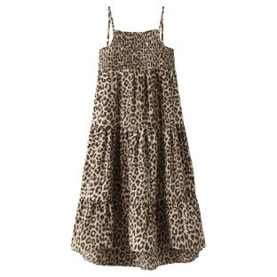 Robe Beige/Marron Fille Name it Vinaya pas cher