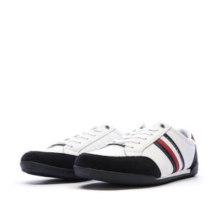 Baskets Blanches/Marines Homme Tommy Hilfiger Corporate Material vue 6