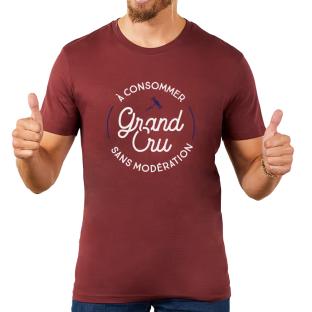 T-shirt Bordeaux Homme Monsieur T-Shirt Grand Cru vue 0