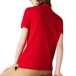 Polo Rouge Femme Lacoste Polo PF7839-240 vue 2