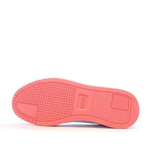 Baskets Blanches/Roses Fille Puma Carina Street Wild vue 5