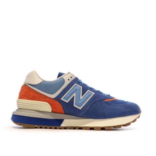 Baskets Bleu/Orange Homme New Balance 574 vue 2