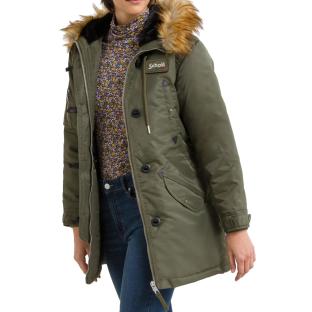 Parkas Kaki Femme Schott Elisa pas cher