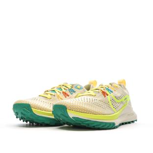Chaussures de Trail Beige/Jaune Femme Nike React Pegasus vue 6