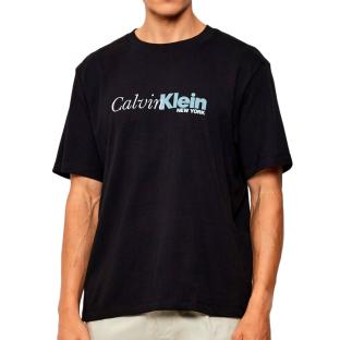 T-shirt Noir/Bleu Homme Calvin Klein Jeans Ss 20s Eu vue 0