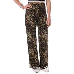 Jean Marron à Motifs Femme Monday Premium 10004 pas cher