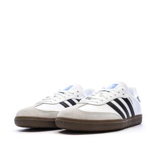 Baskets Blanches/Noires Garçon/Fille Adidas Samba vue 6
