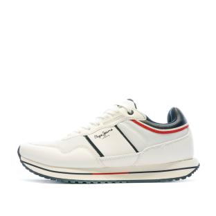 Baskets Blanches Homme Pepe jeans Tour Club pas cher