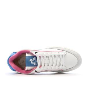 Baskets Blanches/Roses/Bleu Femme Le Coq Sportif Noah vue 0