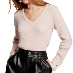 Pull Rose Clair Femme Morgan Moove pas cher