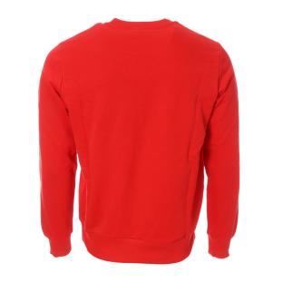 Sweat Rouge Homme Diesel Felpa vue 2