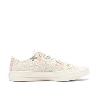 Baskets Ecru/Rose Femme Converse Chuck Taylor All Star vue 2