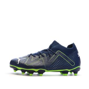 Chaussures de foot Marine/Jaune Enfant Puma Future Match FG pas cher