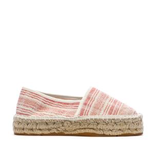 Espadrilles Blanches/Rouges Femme Pare Gabia Aduna vue 0