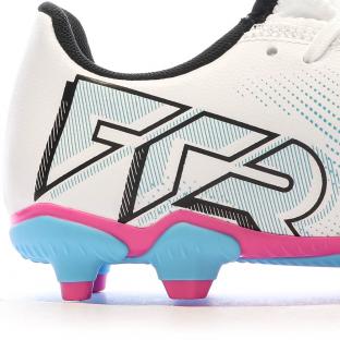 Chaussures de football Blanche/Bleu Garçon Puma Future 7 vue 7