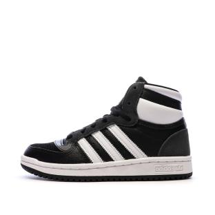 Baskets Noir/Blanc Garçon Adidas Top Ten pas cher