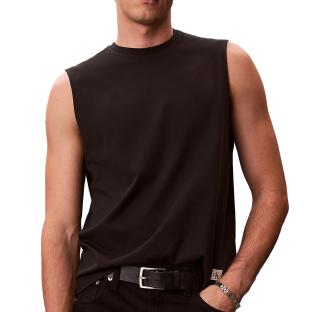 Débardeur Noir Homme Calvin Klein Jeans Badge vue 0