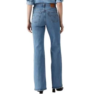 Jean Bleu Femme Levi's Ribcage Bells Med vue 2
