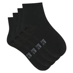 4x Paires de Chaussettes Noires Femme Dim D024V pas cher